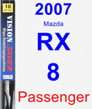 Passenger Wiper Blade for 2007 Mazda RX-8 - Vision Saver