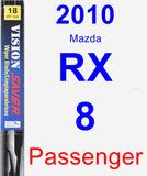 Passenger Wiper Blade for 2010 Mazda RX-8 - Vision Saver