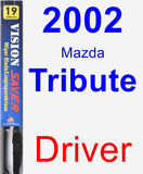 Driver Wiper Blade for 2002 Mazda Tribute - Vision Saver