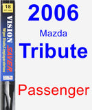 Passenger Wiper Blade for 2006 Mazda Tribute - Vision Saver