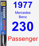 Passenger Wiper Blade for 1977 Mercedes-Benz 230 - Vision Saver