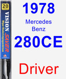 Driver Wiper Blade for 1978 Mercedes-Benz 280CE - Vision Saver