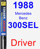 Driver Wiper Blade for 1988 Mercedes-Benz 300SEL - Vision Saver