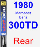 Rear Wiper Blade for 1980 Mercedes-Benz 300TD - Vision Saver