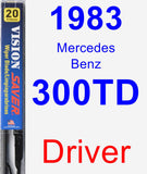 Driver Wiper Blade for 1983 Mercedes-Benz 300TD - Vision Saver