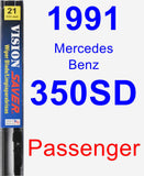 Passenger Wiper Blade for 1991 Mercedes-Benz 350SD - Vision Saver