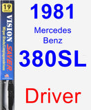 Driver Wiper Blade for 1981 Mercedes-Benz 380SL - Vision Saver