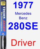 Driver Wiper Blade for 1977 Mercedes-Benz 280SE - Vision Saver