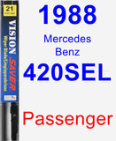 Passenger Wiper Blade for 1988 Mercedes-Benz 420SEL - Vision Saver