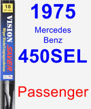 Passenger Wiper Blade for 1975 Mercedes-Benz 450SEL - Vision Saver