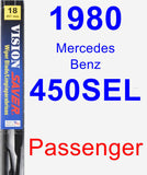 Passenger Wiper Blade for 1980 Mercedes-Benz 450SEL - Vision Saver