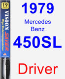 Driver Wiper Blade for 1979 Mercedes-Benz 450SL - Vision Saver