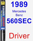 Driver Wiper Blade for 1989 Mercedes-Benz 560SEC - Vision Saver