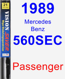 Passenger Wiper Blade for 1989 Mercedes-Benz 560SEC - Vision Saver