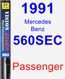 Passenger Wiper Blade for 1991 Mercedes-Benz 560SEC - Vision Saver