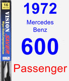 Passenger Wiper Blade for 1972 Mercedes-Benz 600 - Vision Saver