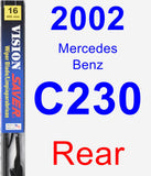 Rear Wiper Blade for 2002 Mercedes-Benz C230 - Vision Saver