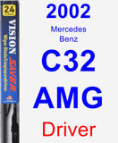 Driver Wiper Blade for 2002 Mercedes-Benz C32 AMG - Vision Saver