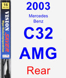 Rear Wiper Blade for 2003 Mercedes-Benz C32 AMG - Vision Saver