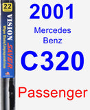 Passenger Wiper Blade for 2001 Mercedes-Benz C320 - Vision Saver