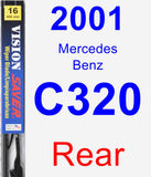 Rear Wiper Blade for 2001 Mercedes-Benz C320 - Vision Saver