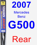 Rear Wiper Blade for 2007 Mercedes-Benz G500 - Vision Saver