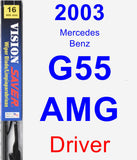 Driver Wiper Blade for 2003 Mercedes-Benz G55 AMG - Vision Saver