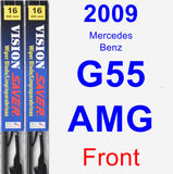 Front Wiper Blade Pack for 2009 Mercedes-Benz G55 AMG - Vision Saver