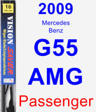 Passenger Wiper Blade for 2009 Mercedes-Benz G55 AMG - Vision Saver