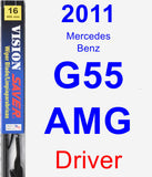 Driver Wiper Blade for 2011 Mercedes-Benz G55 AMG - Vision Saver