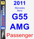 Passenger Wiper Blade for 2011 Mercedes-Benz G55 AMG - Vision Saver