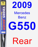 Rear Wiper Blade for 2009 Mercedes-Benz G550 - Vision Saver