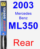 Rear Wiper Blade for 2003 Mercedes-Benz ML350 - Vision Saver