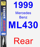 Rear Wiper Blade for 1999 Mercedes-Benz ML430 - Vision Saver