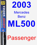 Passenger Wiper Blade for 2003 Mercedes-Benz ML500 - Vision Saver