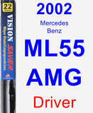 Driver Wiper Blade for 2002 Mercedes-Benz ML55 AMG - Vision Saver