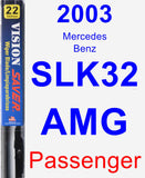 Passenger Wiper Blade for 2003 Mercedes-Benz SLK32 AMG - Vision Saver