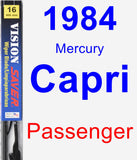 Passenger Wiper Blade for 1984 Mercury Capri - Vision Saver