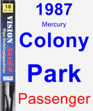 Passenger Wiper Blade for 1987 Mercury Colony Park - Vision Saver