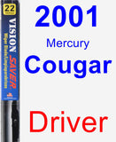 Driver Wiper Blade for 2001 Mercury Cougar - Vision Saver
