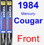 Front Wiper Blade Pack for 1984 Mercury Cougar - Vision Saver