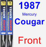 Front Wiper Blade Pack for 1987 Mercury Cougar - Vision Saver