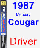 Driver Wiper Blade for 1987 Mercury Cougar - Vision Saver