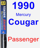 Passenger Wiper Blade for 1990 Mercury Cougar - Vision Saver