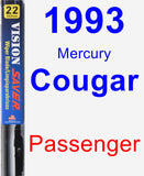 Passenger Wiper Blade for 1993 Mercury Cougar - Vision Saver