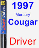 Driver Wiper Blade for 1997 Mercury Cougar - Vision Saver