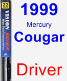Driver Wiper Blade for 1999 Mercury Cougar - Vision Saver