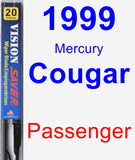 Passenger Wiper Blade for 1999 Mercury Cougar - Vision Saver