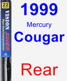 Rear Wiper Blade for 1999 Mercury Cougar - Vision Saver
