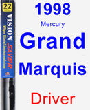 Driver Wiper Blade for 1998 Mercury Grand Marquis - Vision Saver